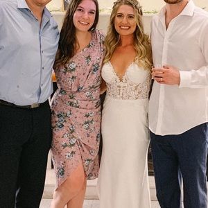 Asymmetric One Shoulder Floral Dress